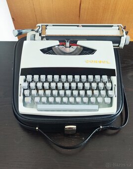 RETRO PSACÍ STROJ CONSUL – PLNĚ FUNKČNÍ + DOKLADY + KUFŘÍK - 3