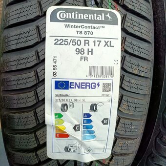 17" PNEU – 225/50/R17 – ZIMNÍ - CONTINENTAL - 100% vzorek - 3