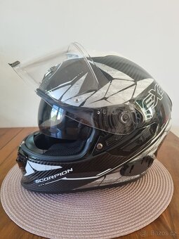 Zánovní KARBON helma SCORPION EXO-1400 EVO Carbon Air ARANEA - 3