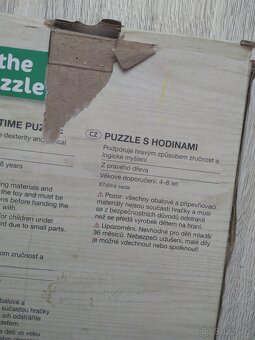 Dřevěné puzzle s hodinami Playtive - 3