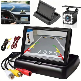 LCD monitor couvací kamery skládací 4.3" + KAMERA 2/1 KOMPL - 3