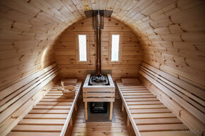 Sauna Marivox, venkovní finská sauna, barelová sauna - 3