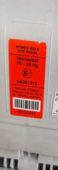 Britax Römer Kidfix II 15-36kg - velmi dobrý stav - 3