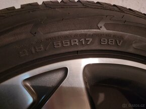 Litá kola Ford + pneu 215/55/17, et45, - 3