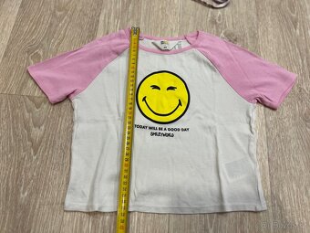Dívčí crop top,tílka,trička H&M 146/152 - 3