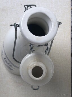 Keramická nadoba na mléko, vintage styl. - 3