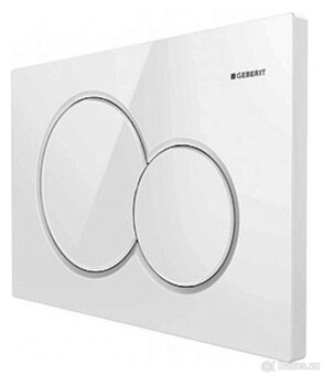 2x Ovládací tlačítko Geberit Sigma01 plast bílá - 3