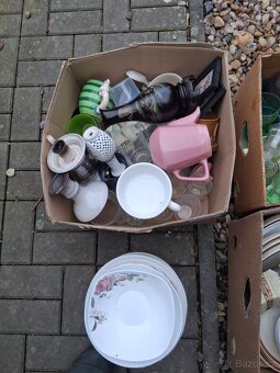 Starší, talíře, skleničky, vázy, mix - 3