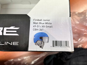 Špičková lyžařská přilba se štítem jCébé Fireball junior - 3