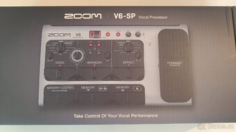 Zoom V6-SP novy + zdarma TC Helicon - 3