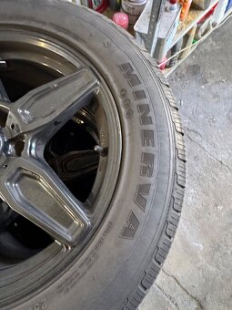 Alu r18 bmw x5 včetně zánovní pneu 255/55/18 - 3