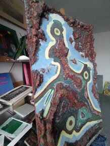 Hawaii. 123x80cm, kombinovaná technika,acryl. - 3