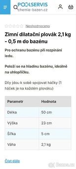 Zimní dilatační plovák bazénový - 12 ks - 3