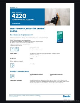 Omítka sádrová Cemix 4220 filcovaná 25 kg - 3