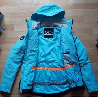 Zimní lyžařská bunda dámská modrá Nordblanc velikost 36 - 3