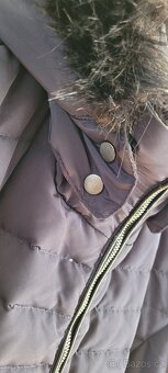 Dámská teplá péřová bunda/kabát Navy Orsay vel.42 - 3