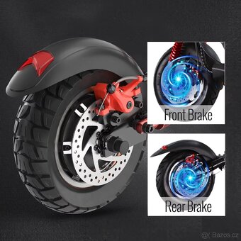 Elektrická, skládací koloběžka 48V / 500-1000W - 3