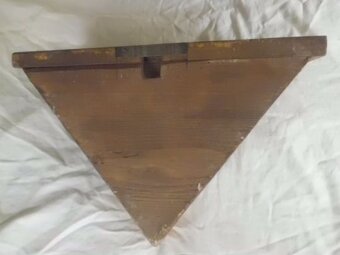 Starožitné Závěsné Dřevěné Zlacené Konzole - Podstavce Socha - 3