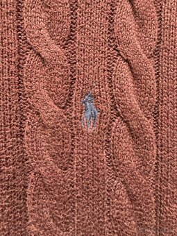 Ralph Lauren Polo vínový 1/4 zip svetr - 3