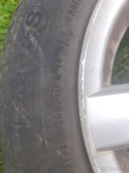 Sada kol 5x100r14 (fabie) 165/70r14 - 3
