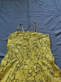 Žluté letní šaty na ramínka, XL - 3