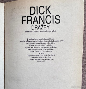 Dick Francis - V šachu, Dražby (2 knihy) - 3