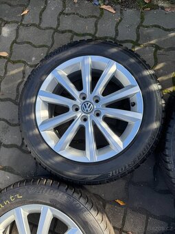 ORIGINÁL Alu Volkswagen Merano R16, 5x100 - TOP STAV - 3
