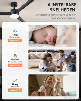 LED stropní ventilátor s dálkovým ovládáním - 3