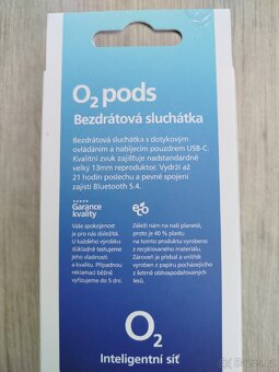 Bezdrátová sluchátka O2 pods - 3