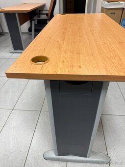 HOBIS kancelářský stůl pracovní rovný - CS 1400, třešeň - 3