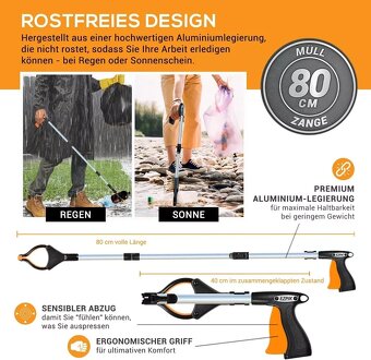 2 x kleště na odpad EZPIK® 80 cm - 3