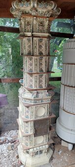 Kachlová kamna, starozitná - 3