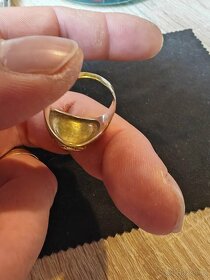 Zlatý pánský prsten 585/1000,14k 6,8g - 3
