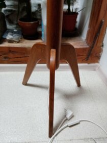 Originální stará dřevěná lampa. - 3