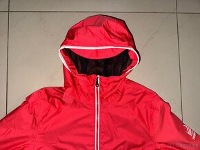 Červená turistická bunda šusťákovka Decathlon 158/164/170 - 3