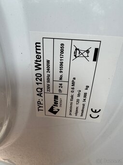 Prodám bojler AQ 120 WTERM – skvělý stav, rok starý - 3