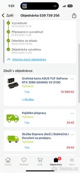 GeForce RTX 3080 10GB ASUS TUF GAMING V2 - 3