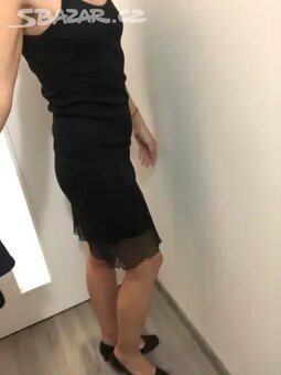 Černé společenské šaty vel. S/M - 3