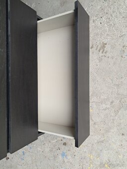 Ikea komoda Malm 4 zásuvky černá - 3