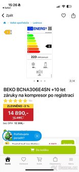 Vestavěná lednice beko - 3