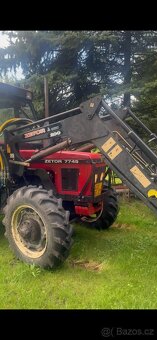 TRAKTOR ZETOR 7745 PO GO + NAKLADAČ + PLUH + VALNÍK - 3
