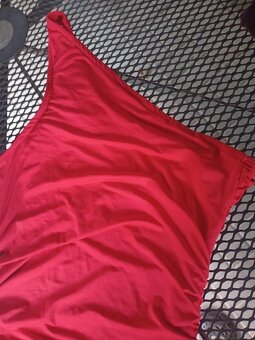 Krásné červené společenské šaty Shein vel. 34. - 3