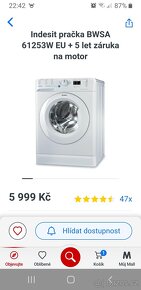 Slim aprčka indesit plně funkční 6kg 45cm 1200ot. - 3