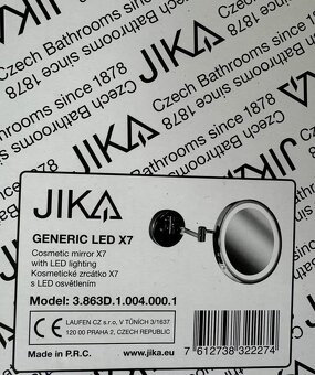 Kosmeticke zrcatko JIKA Generic nastenne s led osvetlenim 7x - 3
