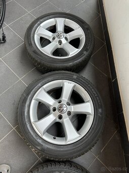 Alu kola Skoda/Volkswagen 205/55 R16 roztec 5x112 zimní pneu - 3