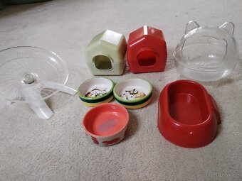 Kompletní výbava pro krečka, klec, hračky, podestýlka - 3