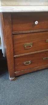 Masivní komoda + mramor deska - 3