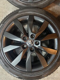 ALU Kola ŠKODA 5x112 R17 CRYSTAL Zimní Pneu 205/50/17 - 3