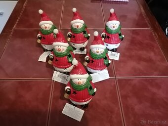 Vánoční dekorace - sněhulák - 3