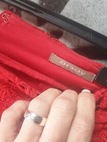 Červená krajková sukně zn. Orsay, vel.34 - 3